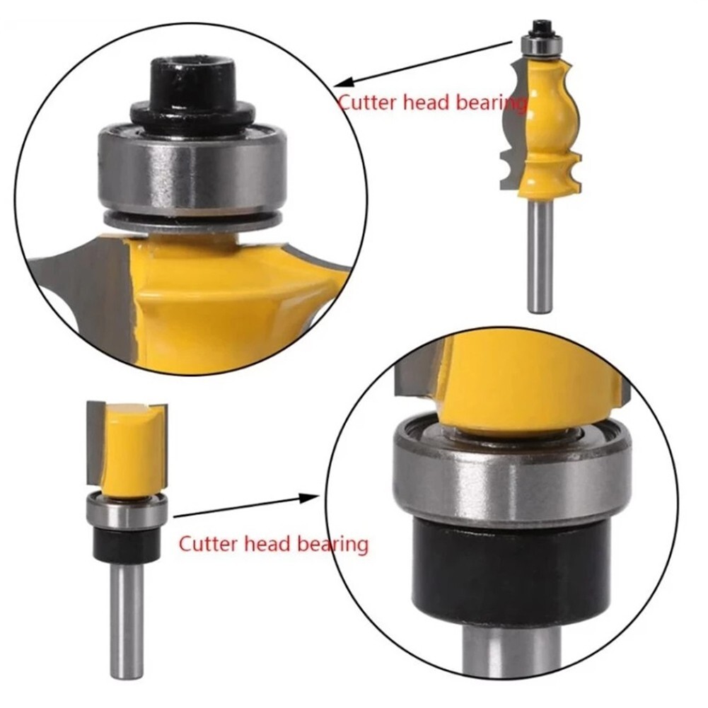 10pcs Router Bits Top Mounted Ball Bearings Guide For Router Bit Bearing Repair
