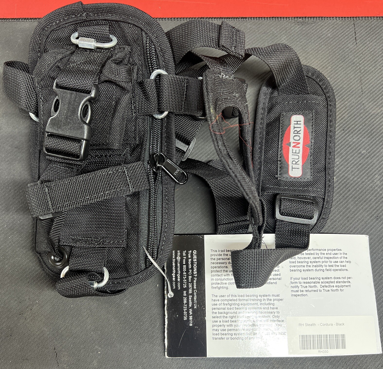 True North Stealth Radio Harness RH350 Cordura Black