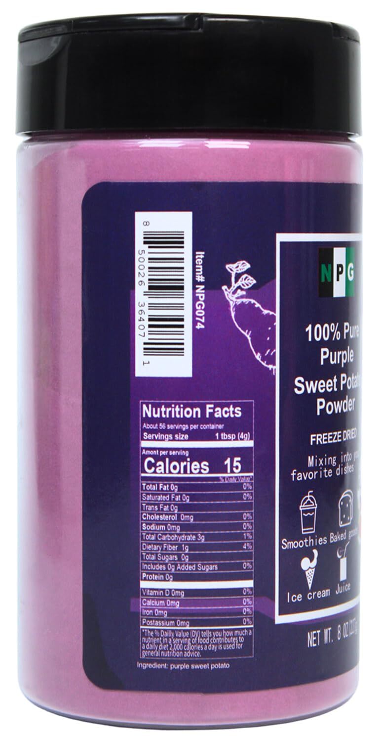 NPG 100% Pure Purple Sweet Potato Powder(Purple Yam Ube) 8 Ounces