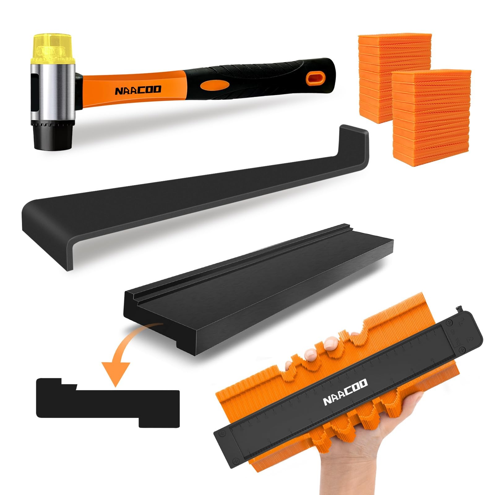 Laminate/Vinyl Flooring Tools, Tapping Block for Vinyl Plank Flooring-Double ...