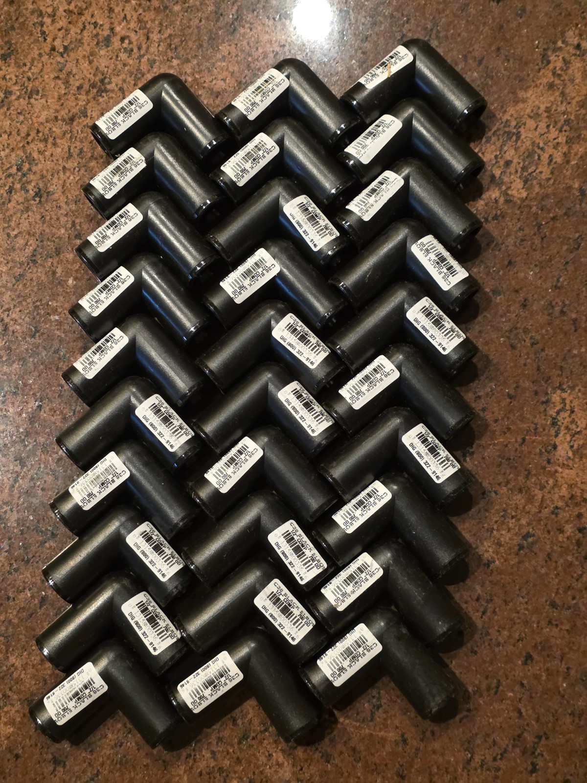 Lot of 30 DIG C36 Compression Elbow 1/2 inch .700 OD Drip Irrigation Coupling