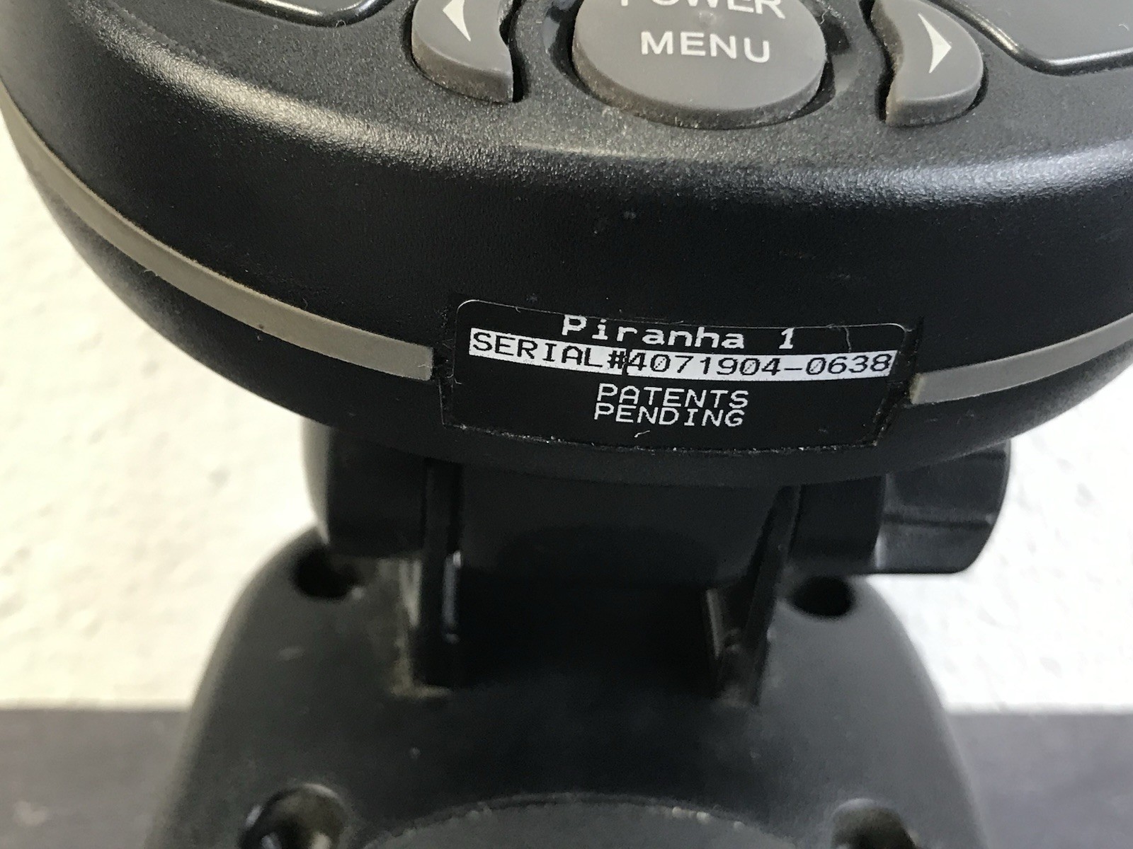 Piranha 1 hummingbird Fish Finder Untested * Head Unit Only *