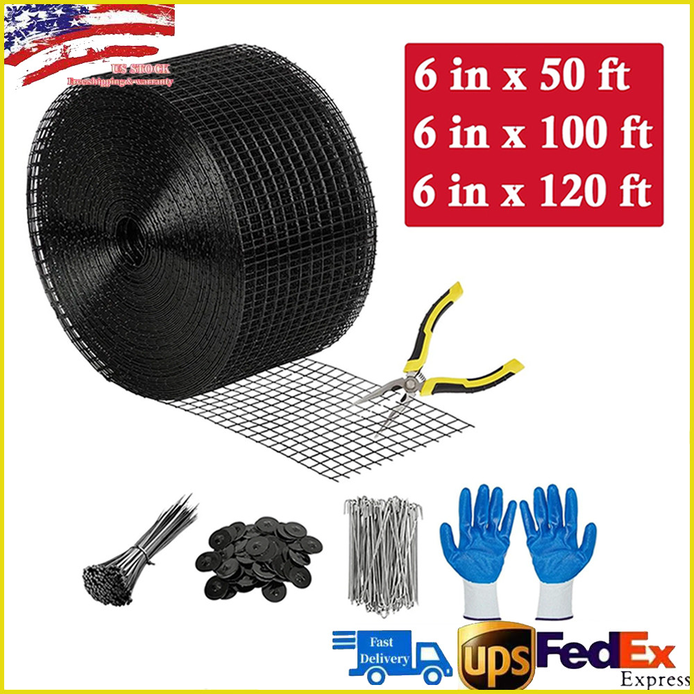 6in x 50/100/120ft Solar Panel Bird&Critter Guard Kit Wire Mesh for Bird Control