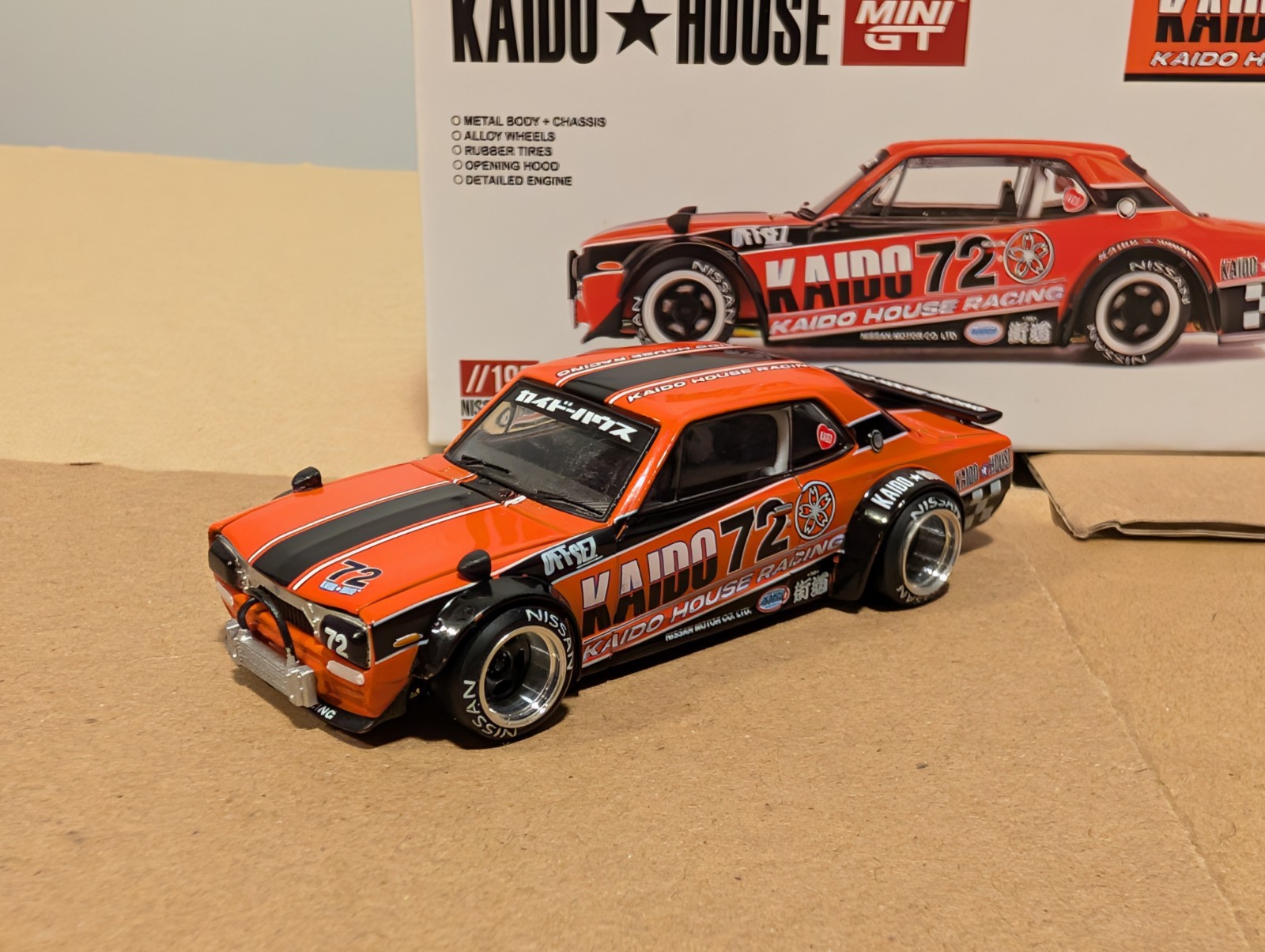 Nissan Skyline 2000GT-R (KPGC10) Kaido Racing V1 - 2025 Kaido House #195 -orange