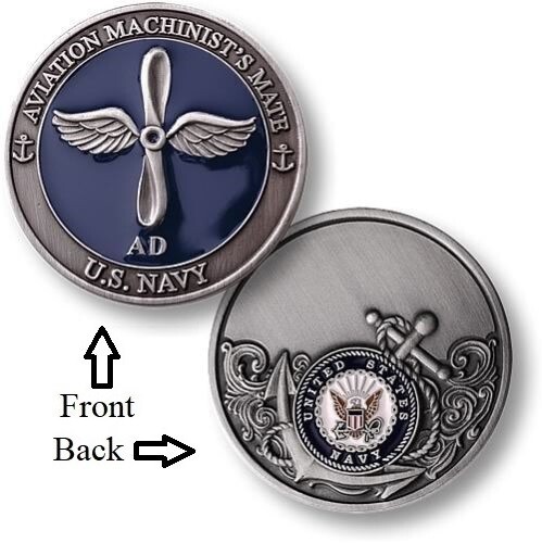 AD = Aviation Machinist's Mate ~ Airdale ~ US Navy Airman Challenge Coins ~