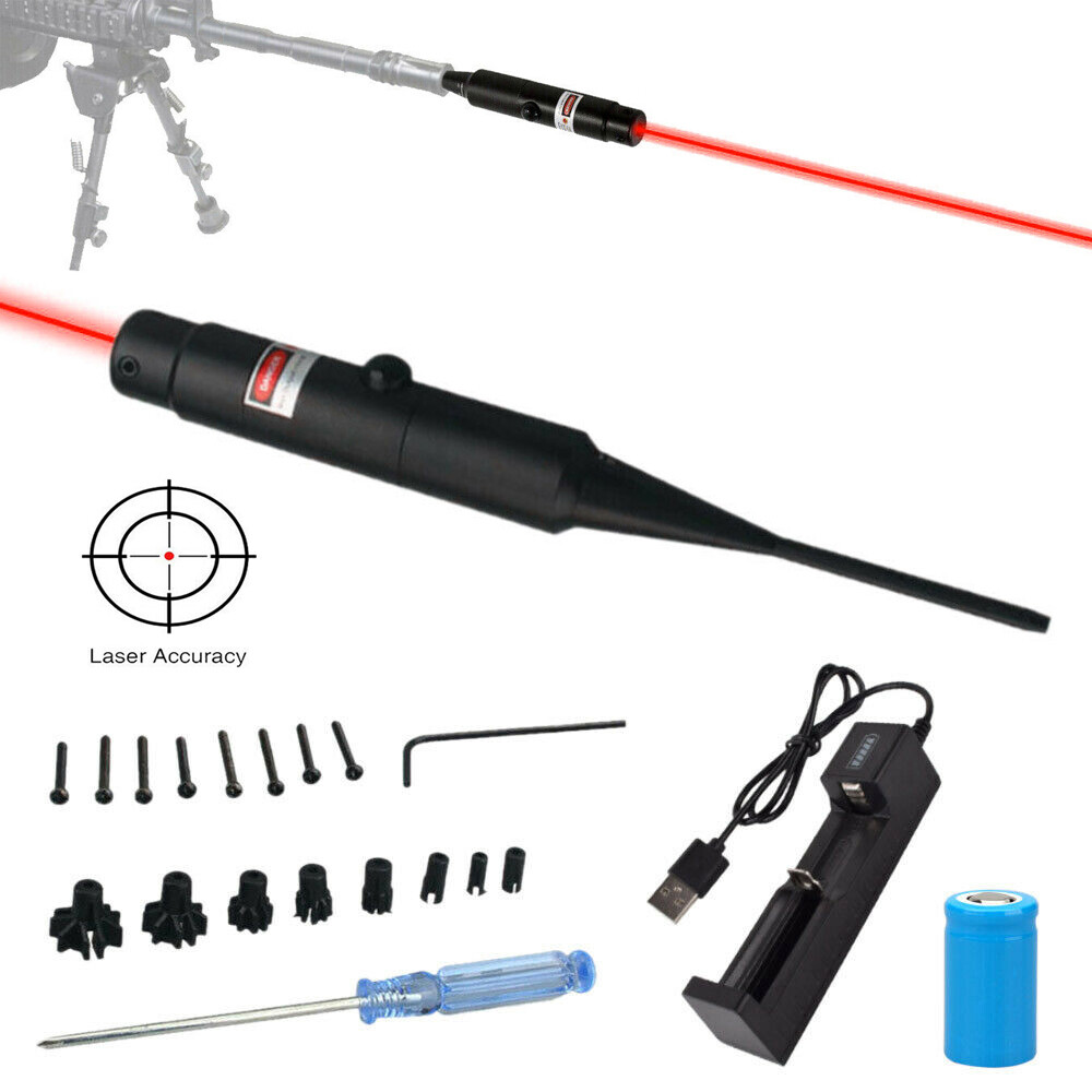 Laser Bore Sight Collimator For .177 to .50 Caliber Bore Sighter Rifles Handgun