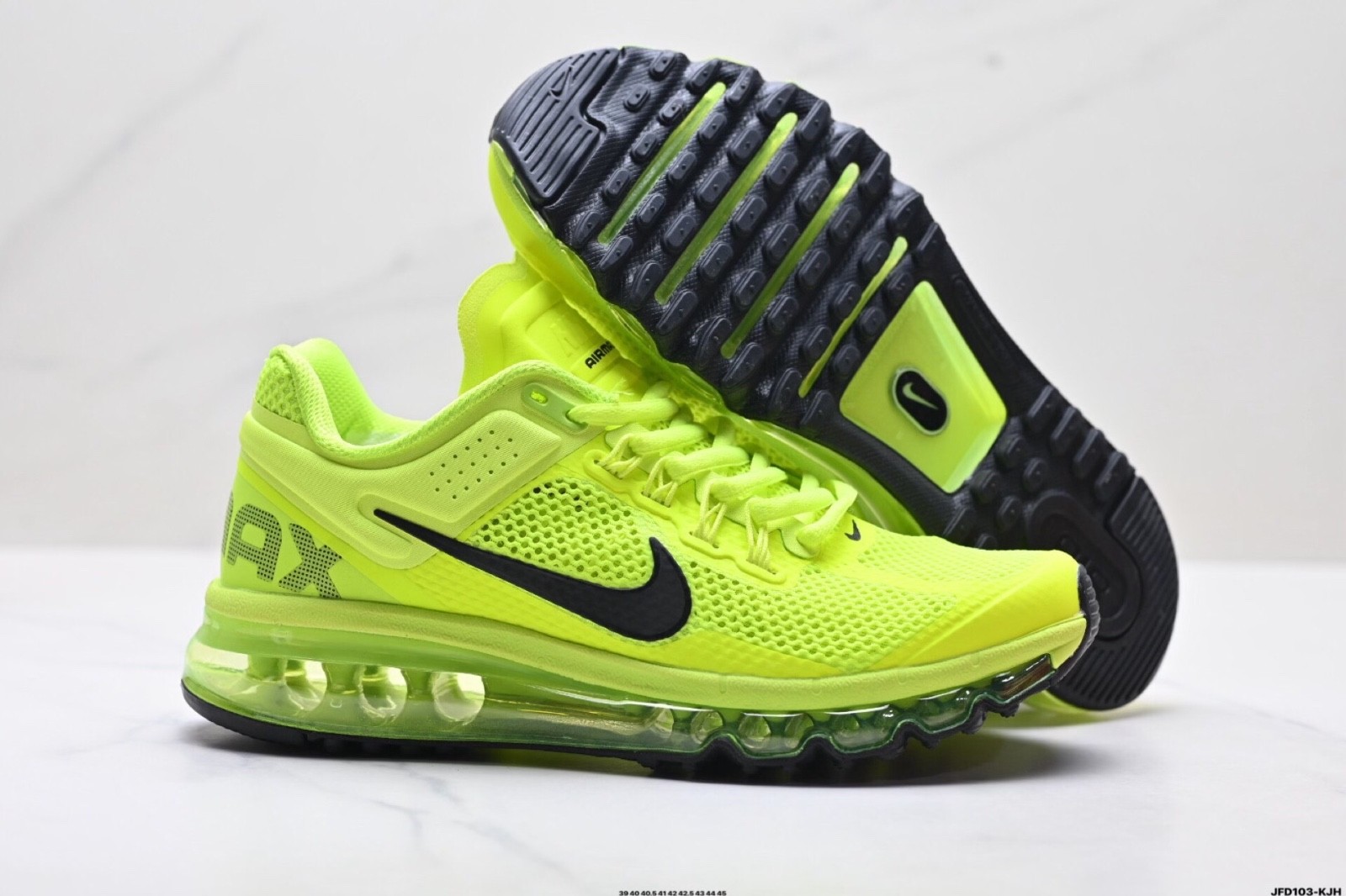 Nike Air Max 2013 HF3660-700 Volt Yellow Black Mesh Men's Running Shoes