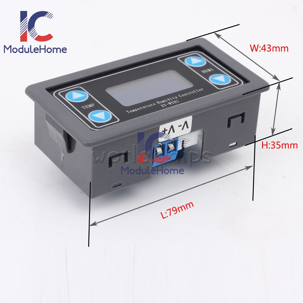 DC 6V-30V 10A Thermostat Temperature Humidity Controller SHT20 Sensor Module New