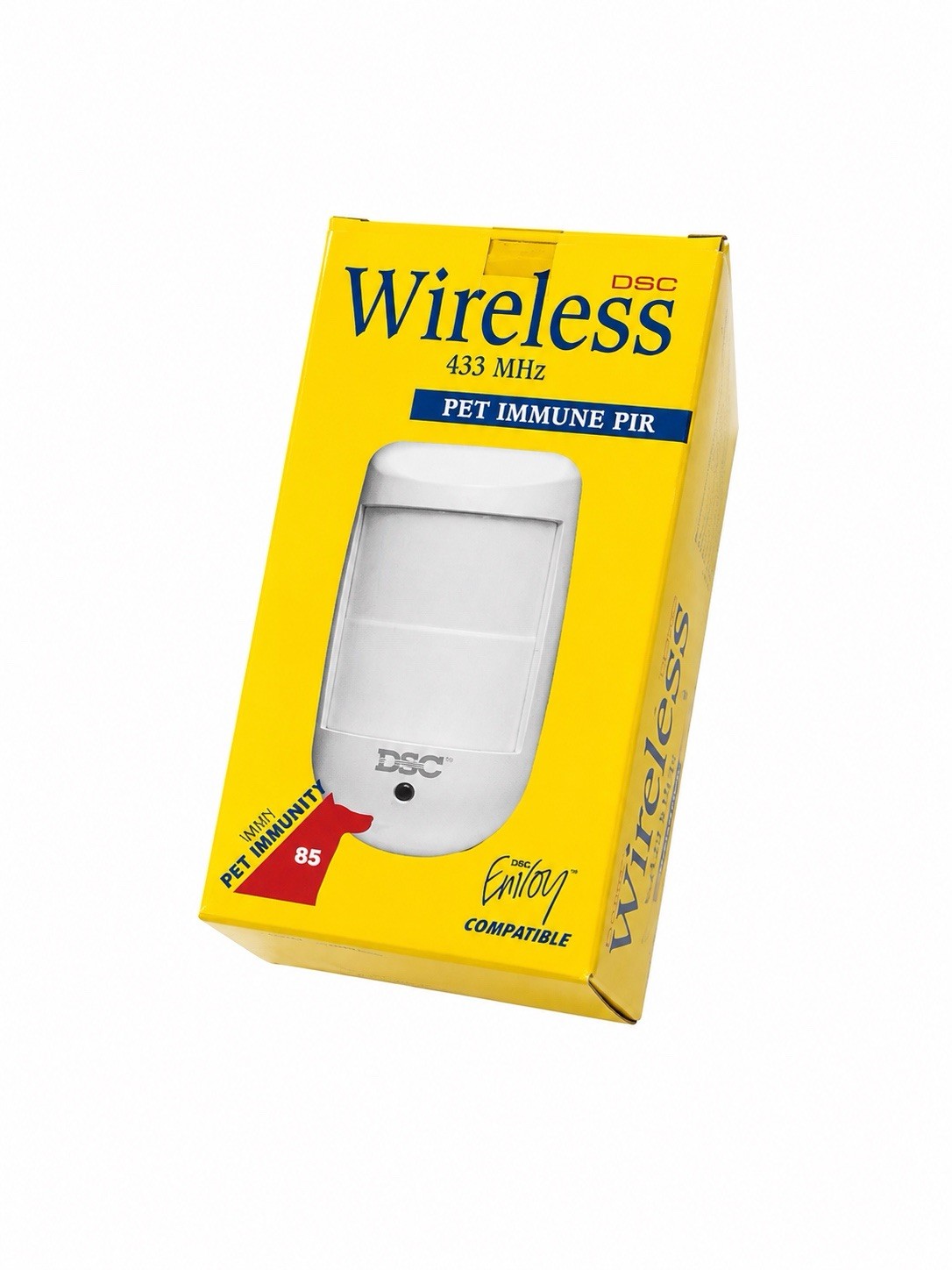 DSC Wireless 433 MHz Pet Friendly PIR Indoor Motion Sensor, White
