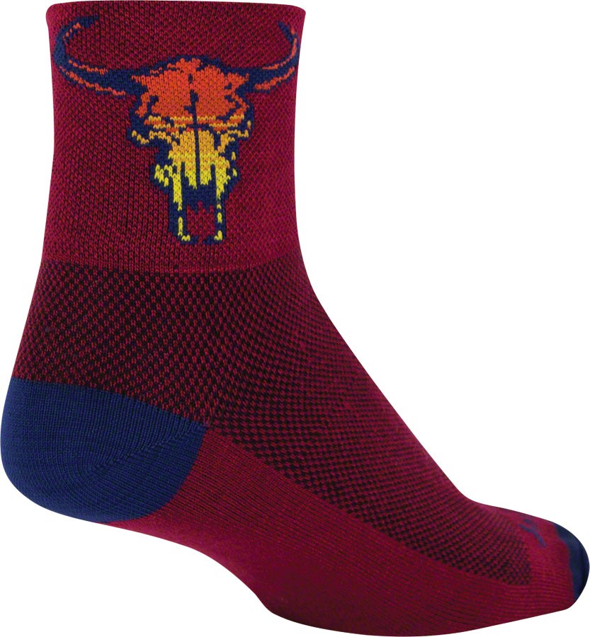 SockGuy Classic Socks Ankle Socks Large/XL Red
