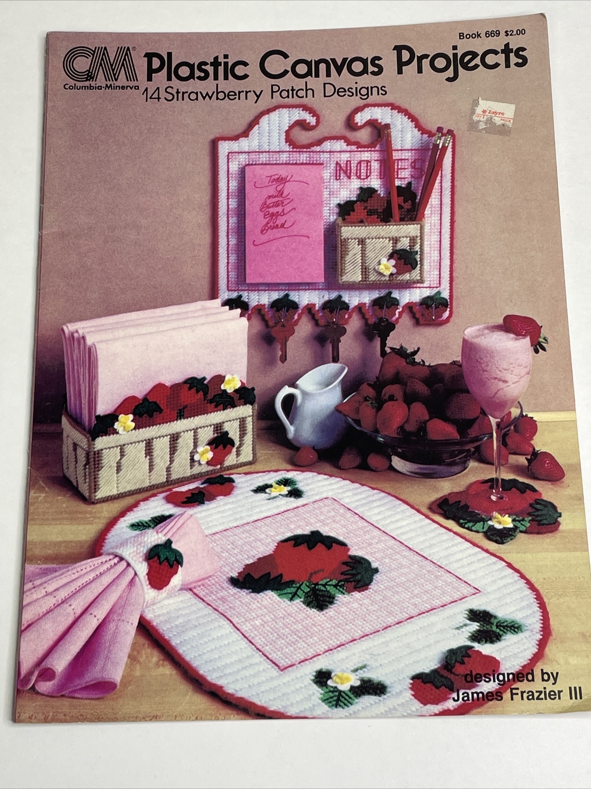 Columbia Minerva 14 Strawberry Patch Designs Plastic Canvas Pattern