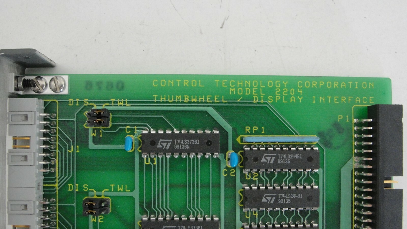 Control Technology Corporation 2204 thumbwheel display interface