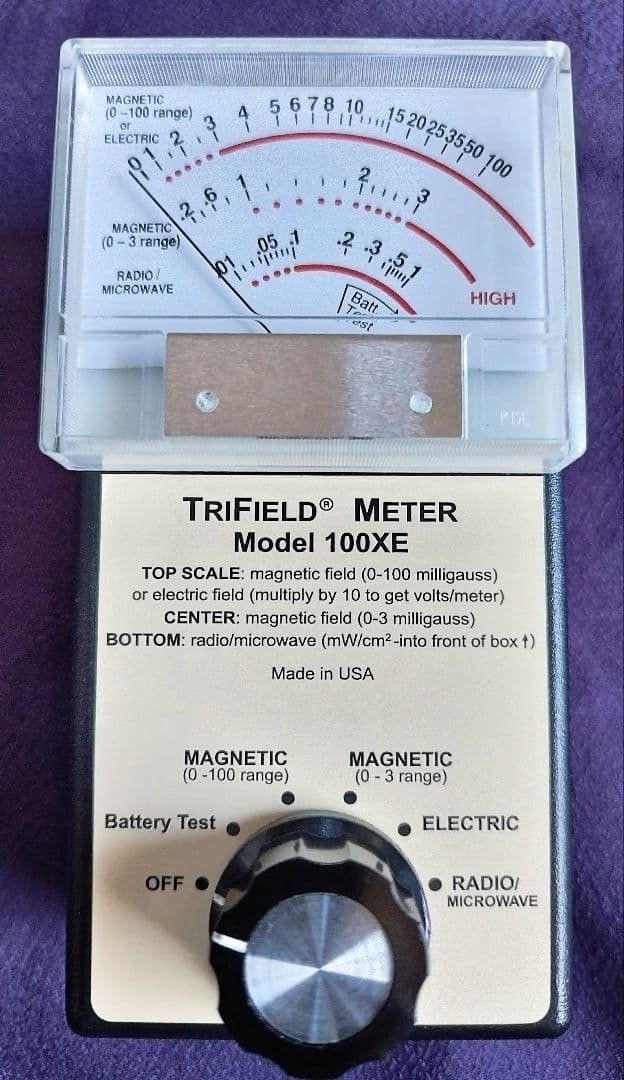 Trifield 100XE EMF Meter Magnetic Electric Radio RF Paranormal Hunting Used