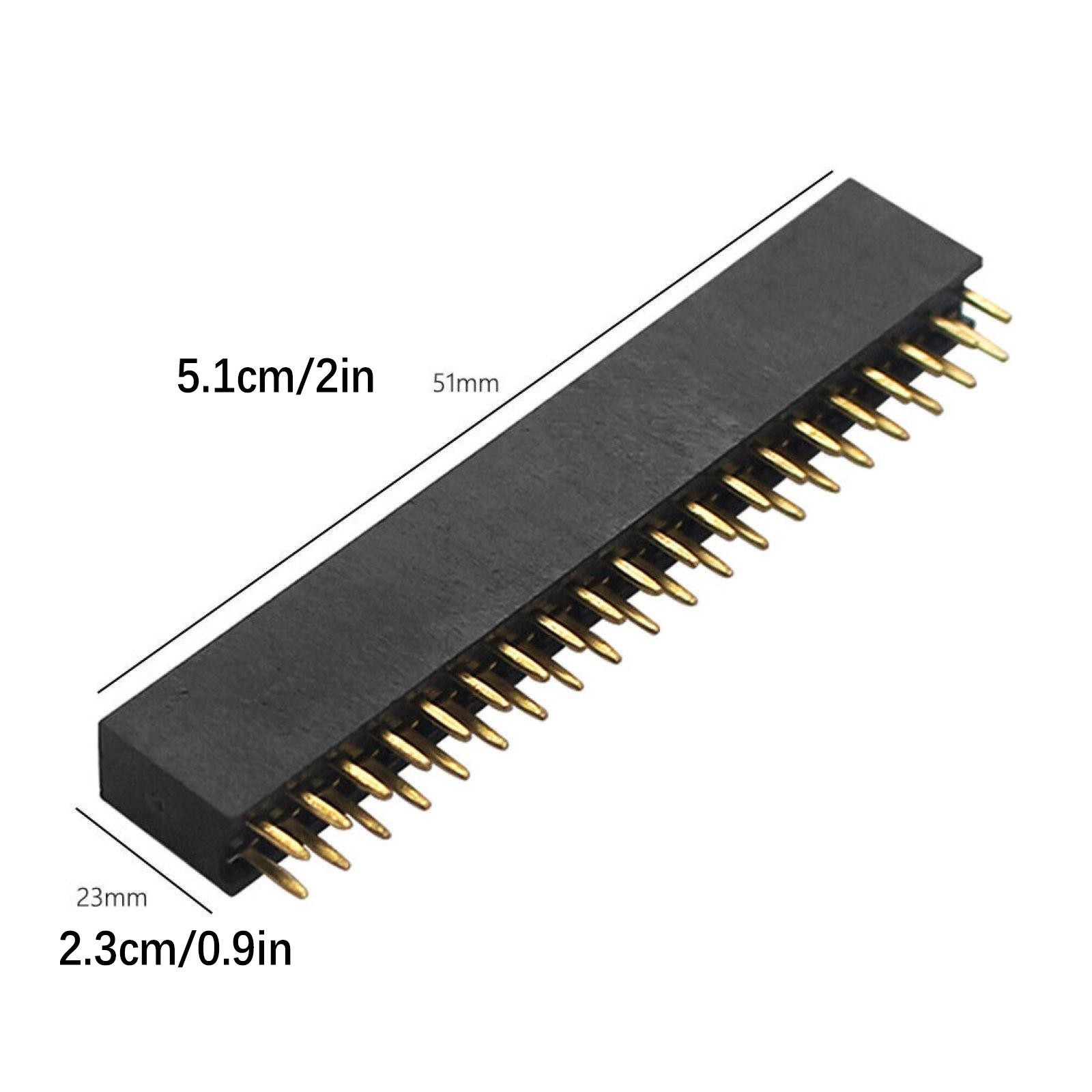 4x 2x20 PIN Socket Dual Male Header Pin Connector for Raspberry Pi Zero/Zero W