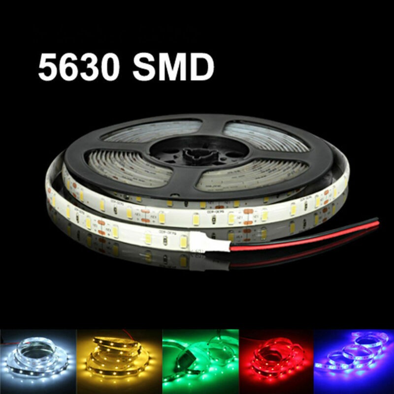 5630 Super Bright Waterproof 300 LED Strip Light Ribbon DC12V 6A W/3M Tape Lamp