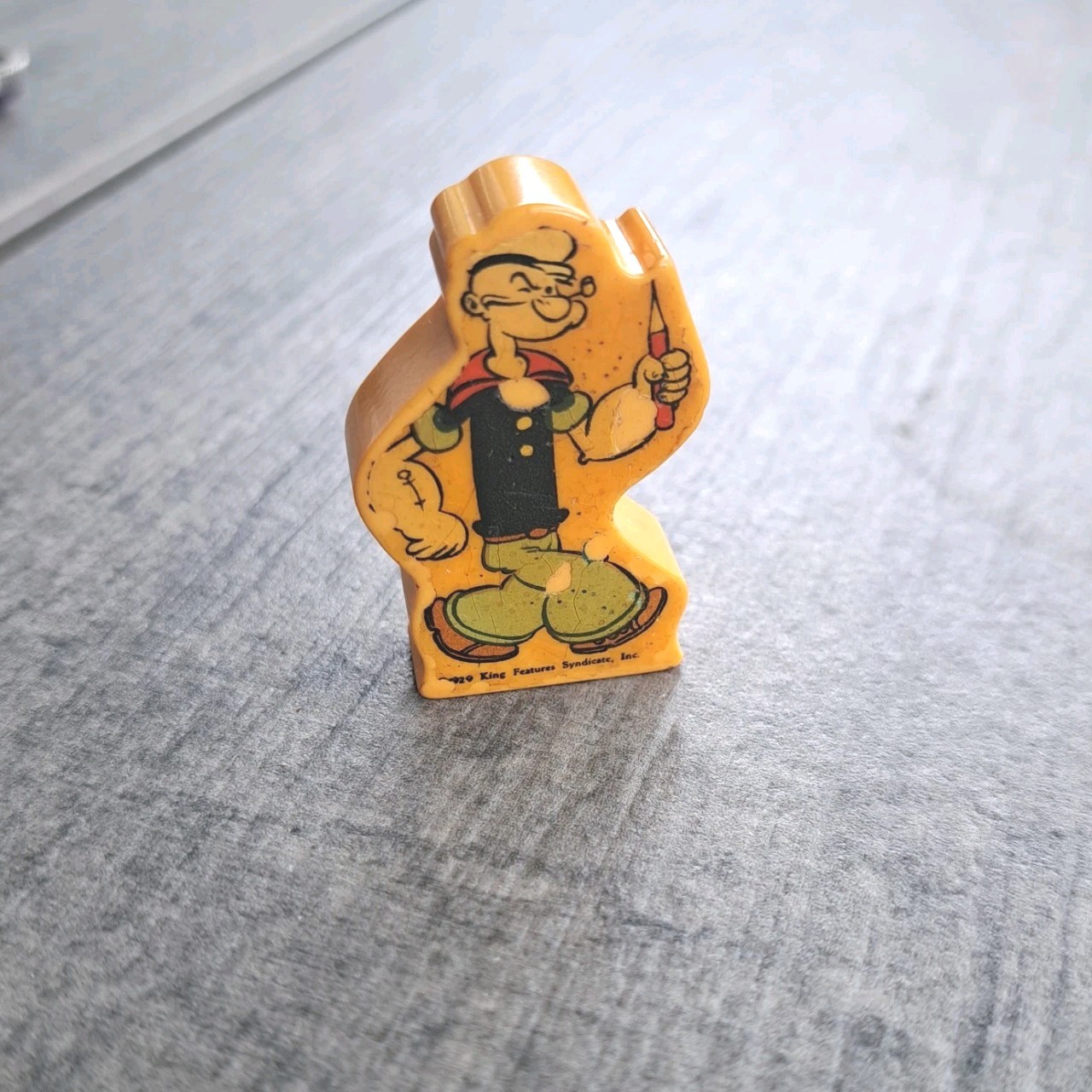 Vintage Bakelite Popeye The Sailor Man Pencil Sharpener