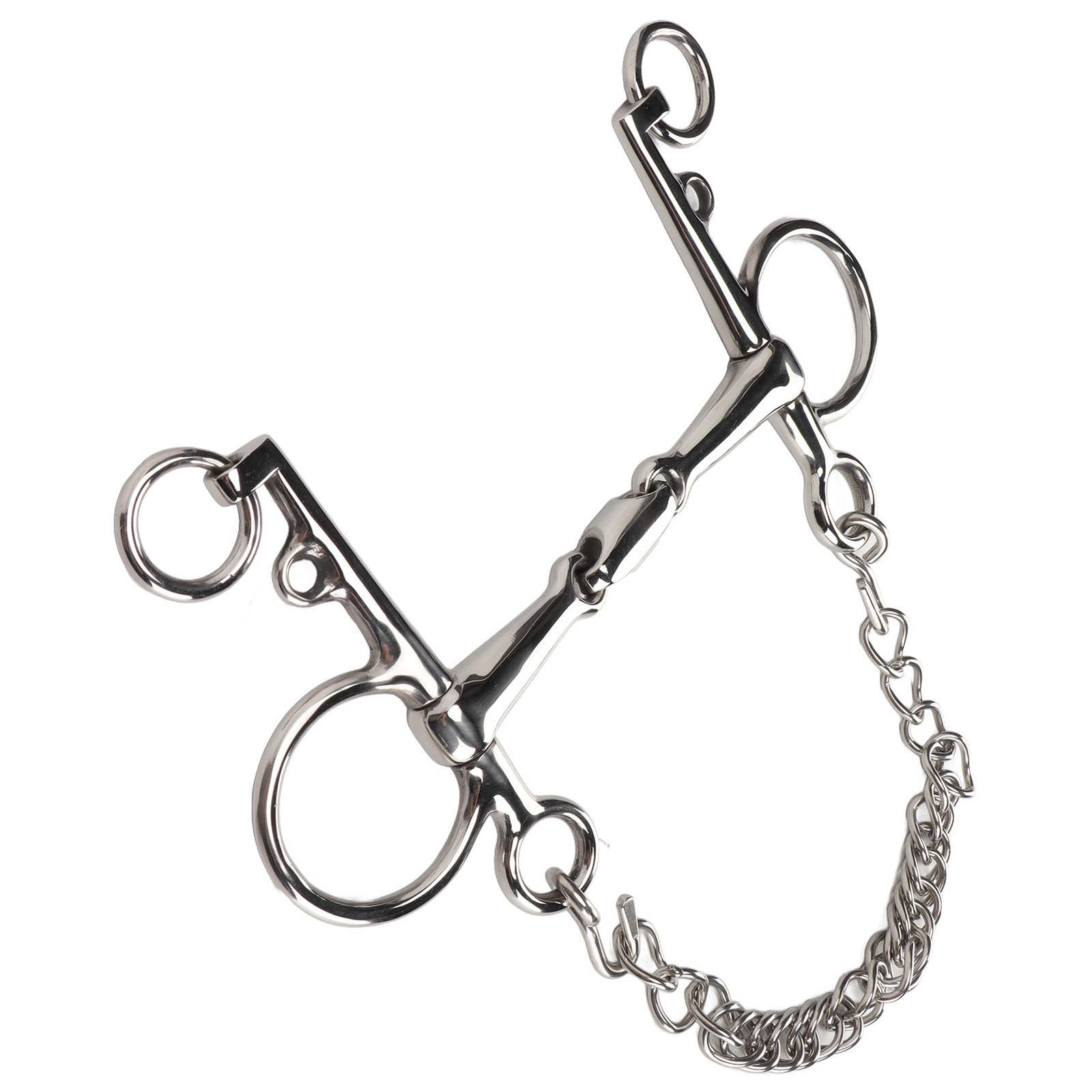 Stainless Steel Horse Pelham Bit Gnaw Resistant Ease Of Control Jointed
