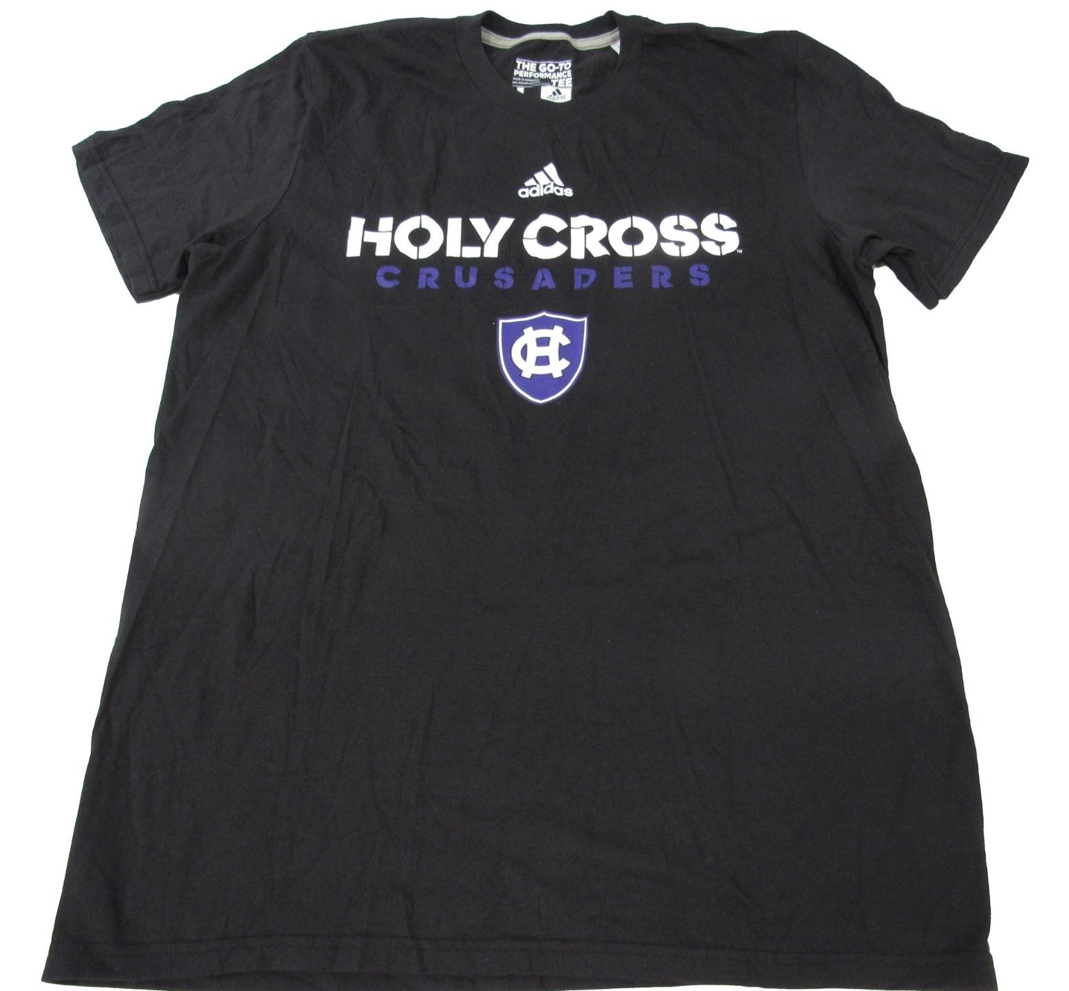 New Holy Cross Crusaders Mens Sizes L-XL-2XL-3XL-4XL Adidas Shirt