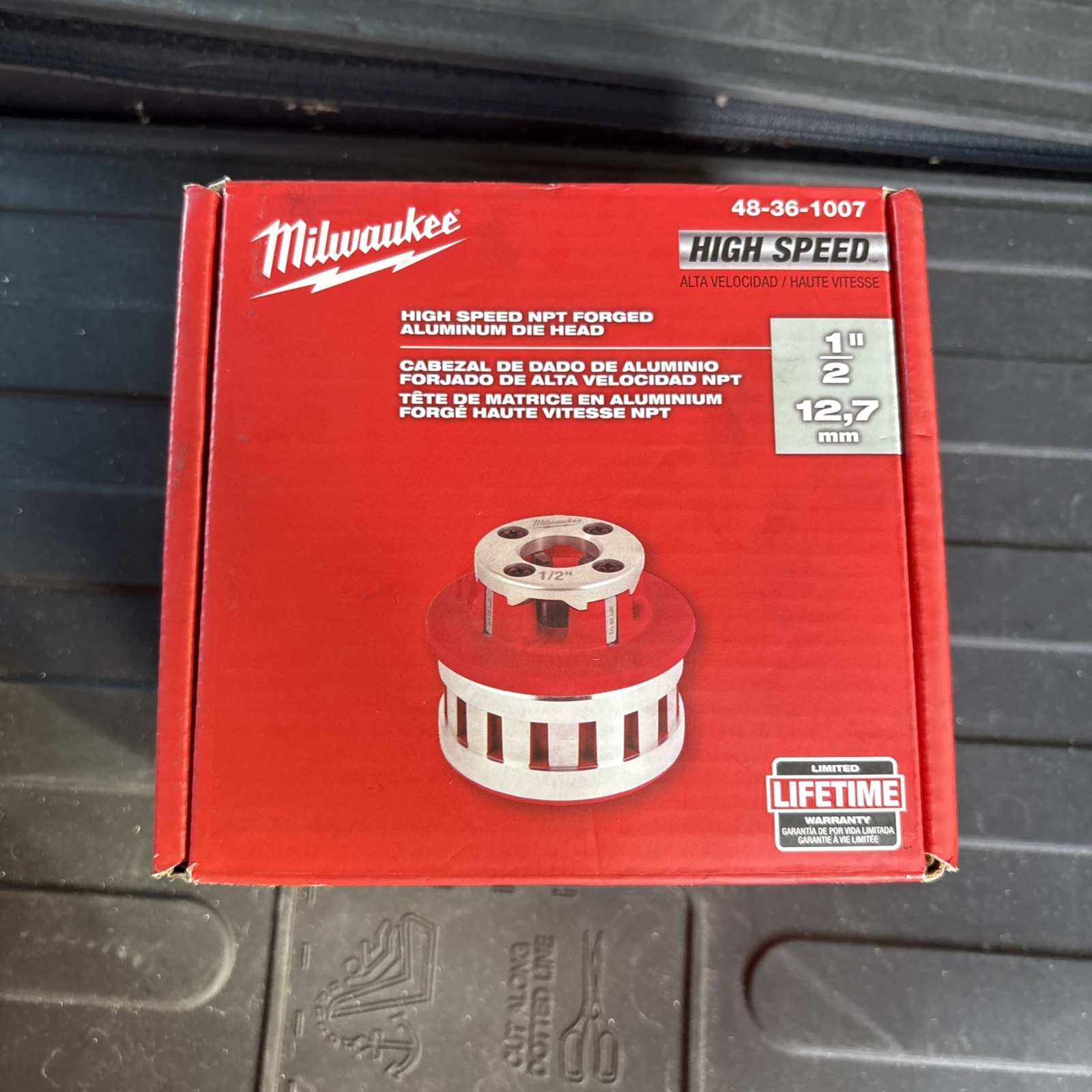 Milwaukee Tool 48-36-1007 Pipe Threading Die Head, Max Pipe 1/2 New