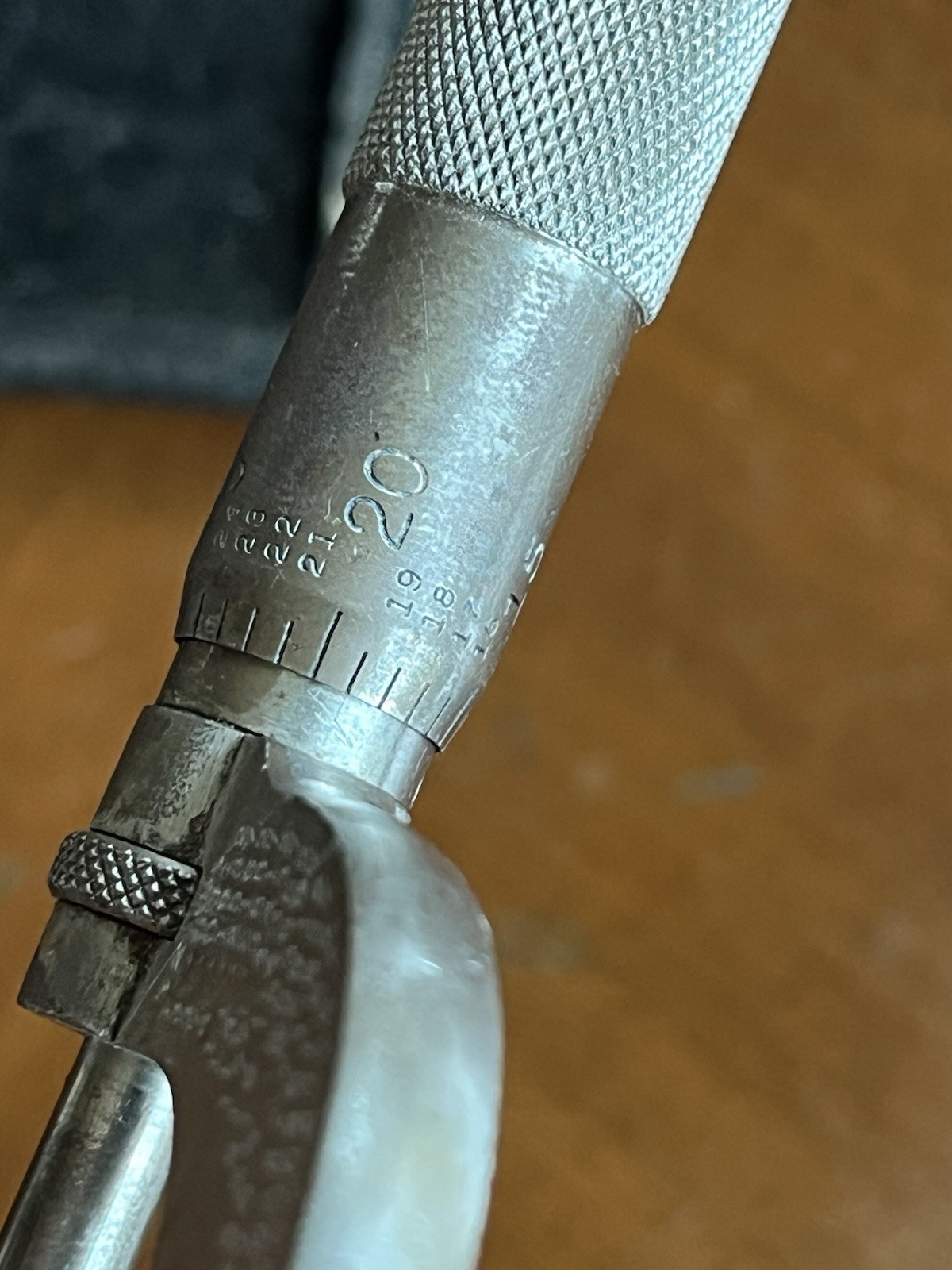 Vintage Starrett No. 217 & 201 Outside Micrometer Gauge w/ Case Tools