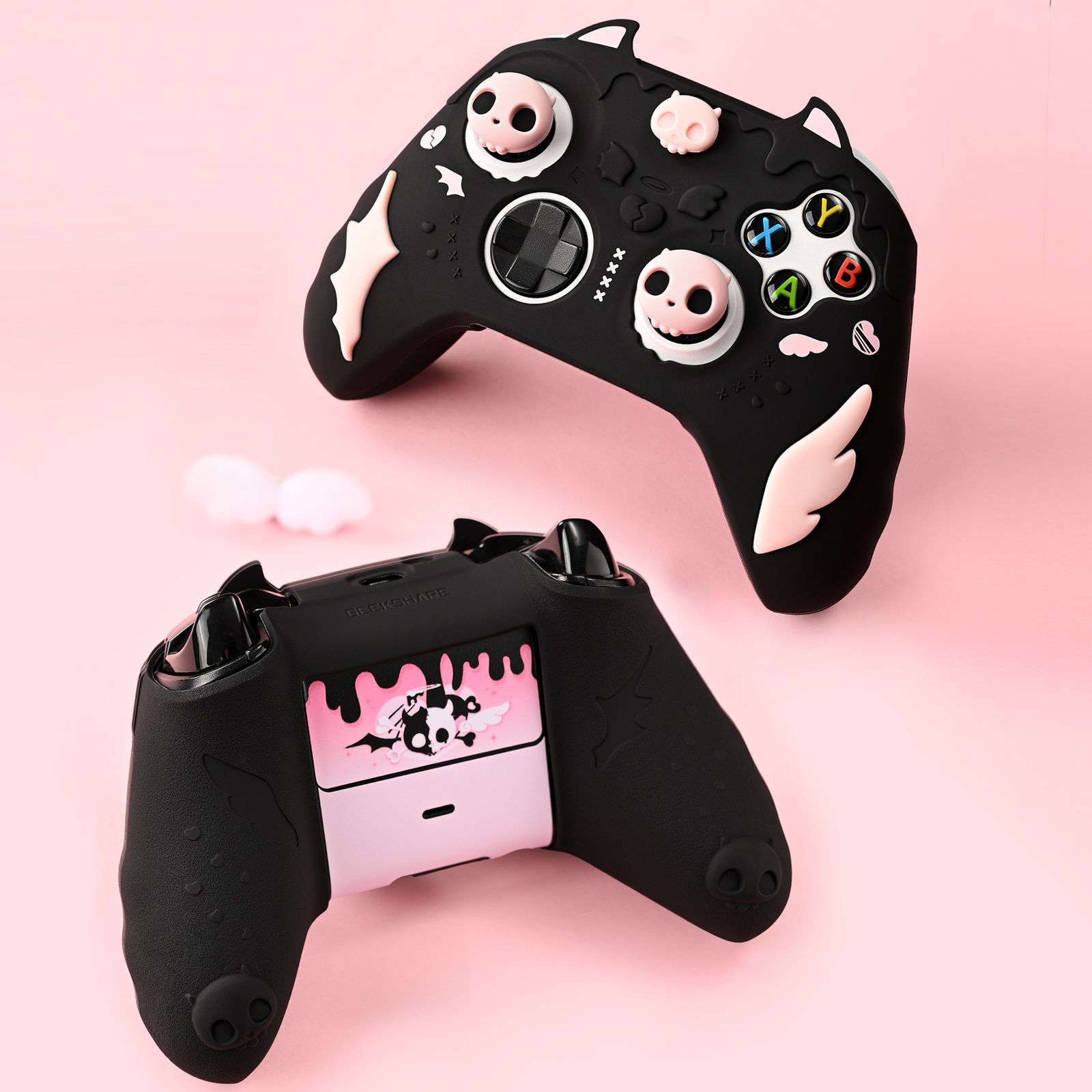 GeekShare Skull Shell Skin for Xbox X/S Controller Case Cover + Thumb Grips