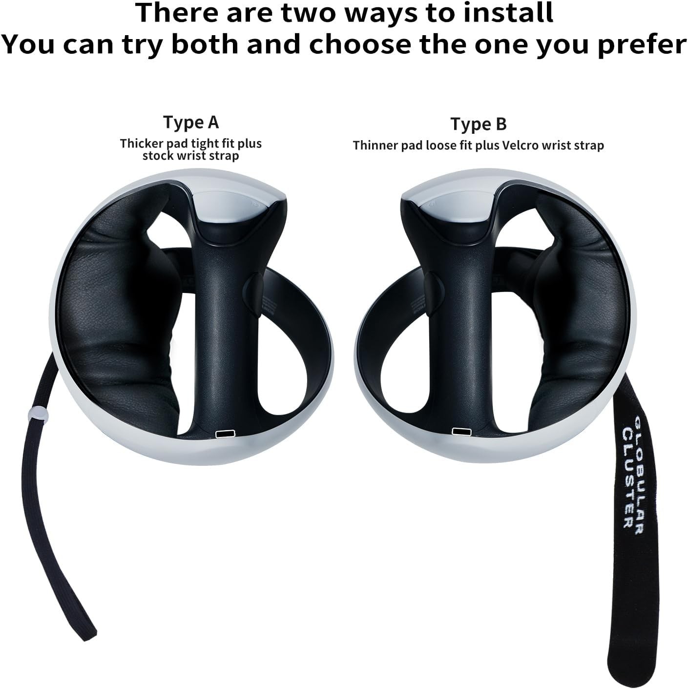 Comfortable Controller Grips Compatible with PSVR2 Motion-Sensing Controllers