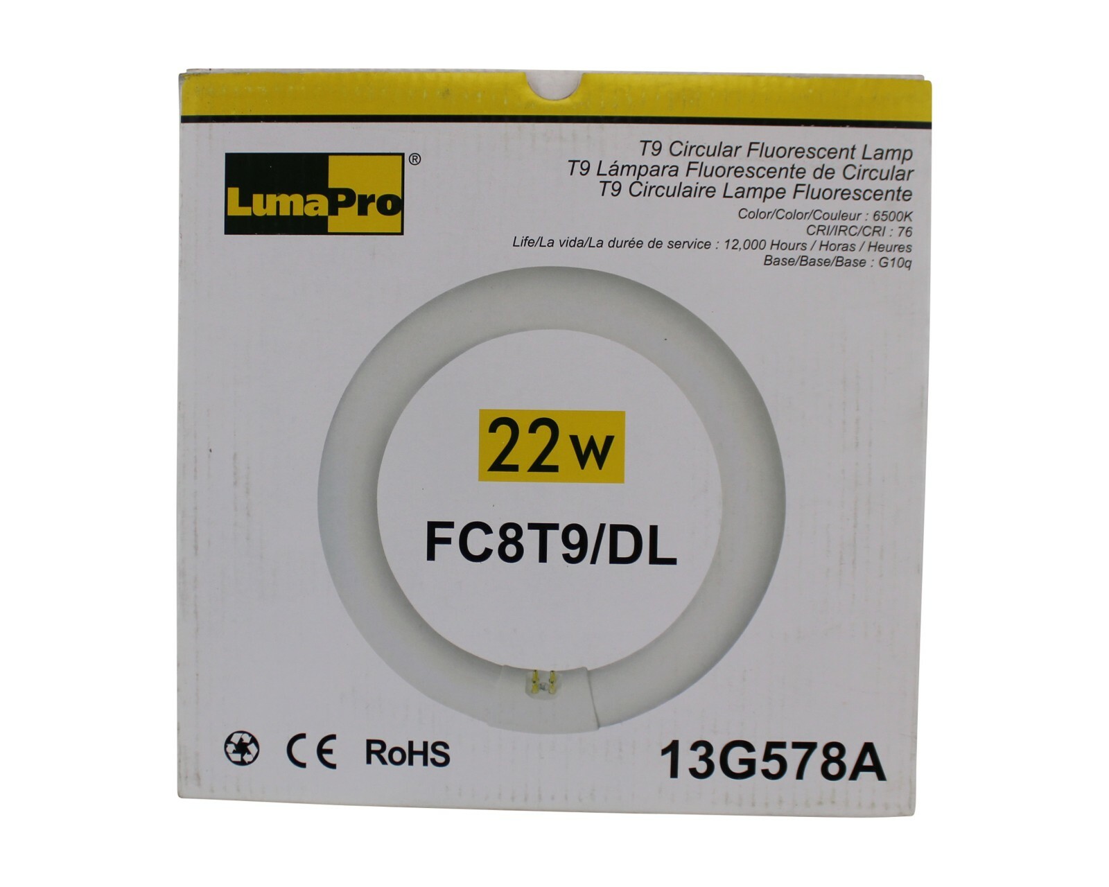 LUMAPRO T9 CIRCULAR FLOURECENT LAMP 22W FC8T9/DL LOT OF 8