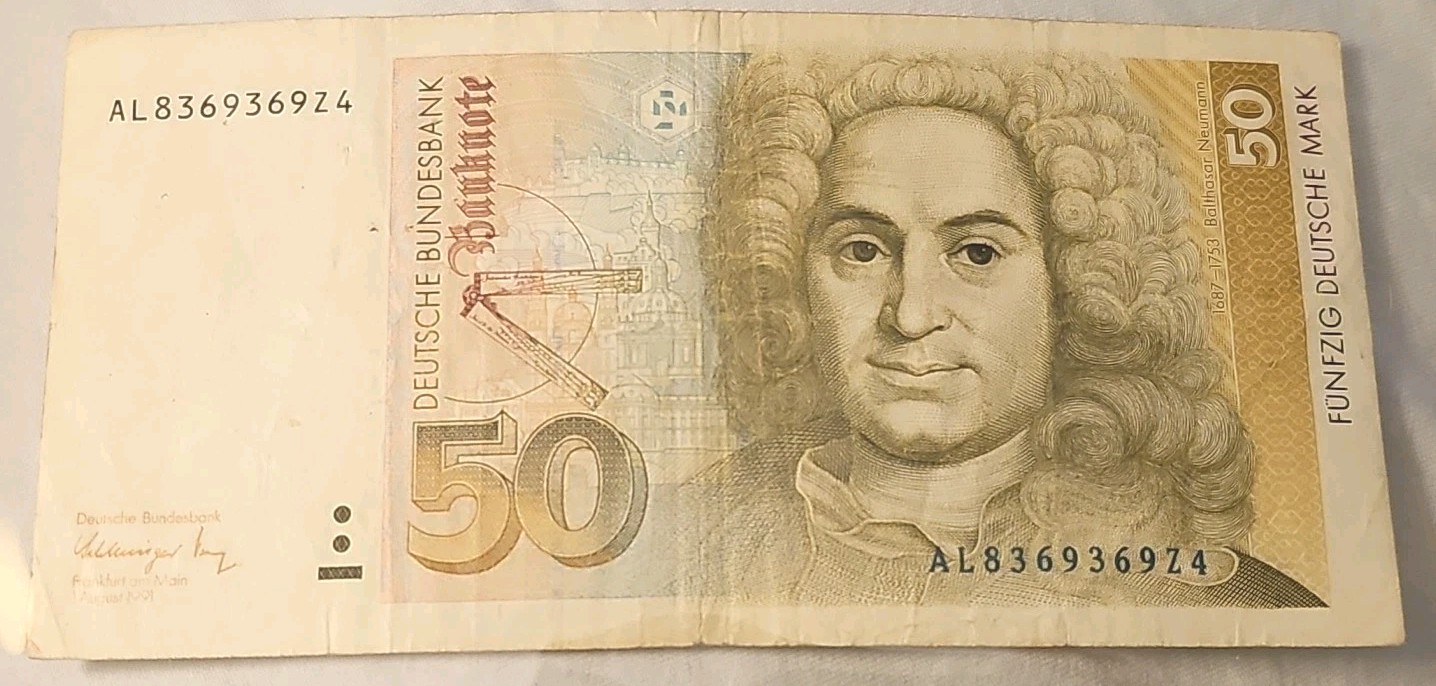 Germany Federal Republic 50 Deutsche Mark, 1991, P-40b, VF