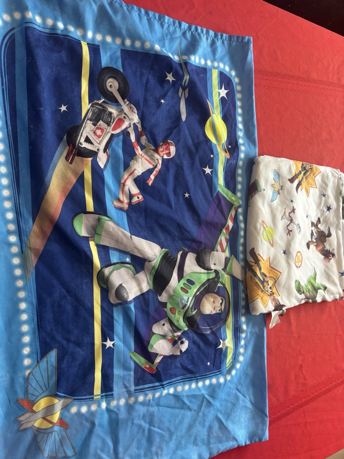 Disney Toy Story 4 Pillowcase And Top Sheet  Buzz Light year & Woody Plus