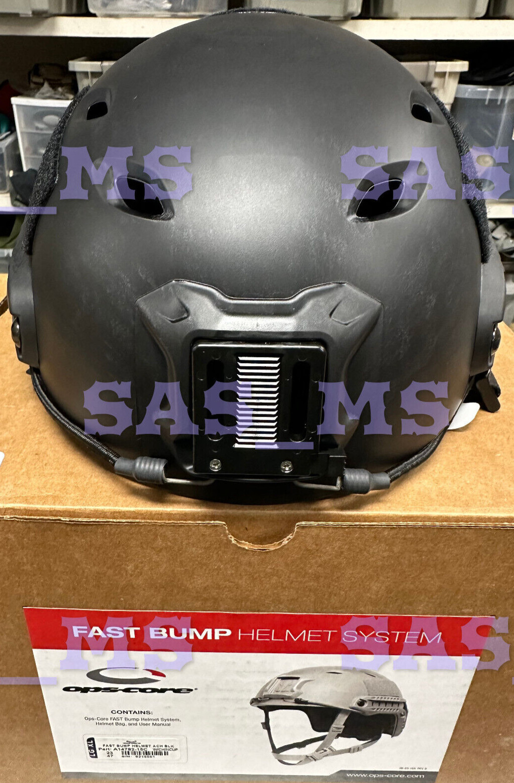 OPS CORE FAST BUMP HELMET SYSTEM BLACK LARGE/X-LARGE NEW GENTEX