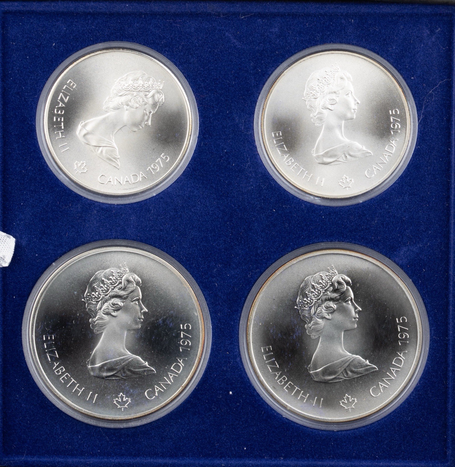 Canadian Mint 1976 Montreal Olympics Silver Proof 4 Coin Set Series V - 1243B