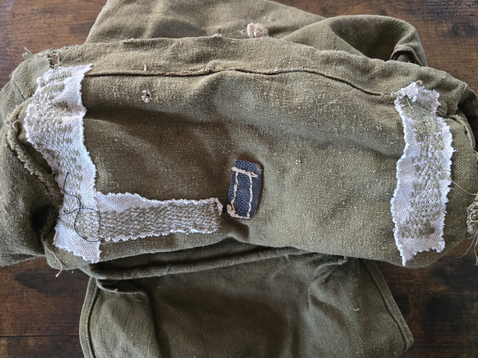 WW2 German "Artillery" Rucksack, A-Frame Compatible, Field Repairs, BEAUTIFUL