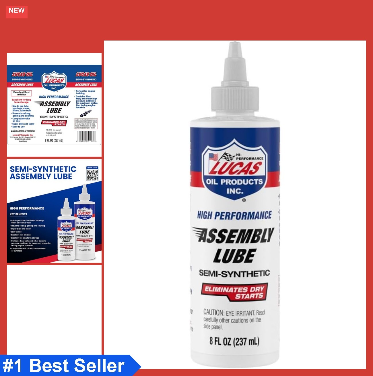 Assembly Lube 8 Oz Pre Lube Bearings Cams Lifters For Engine Building