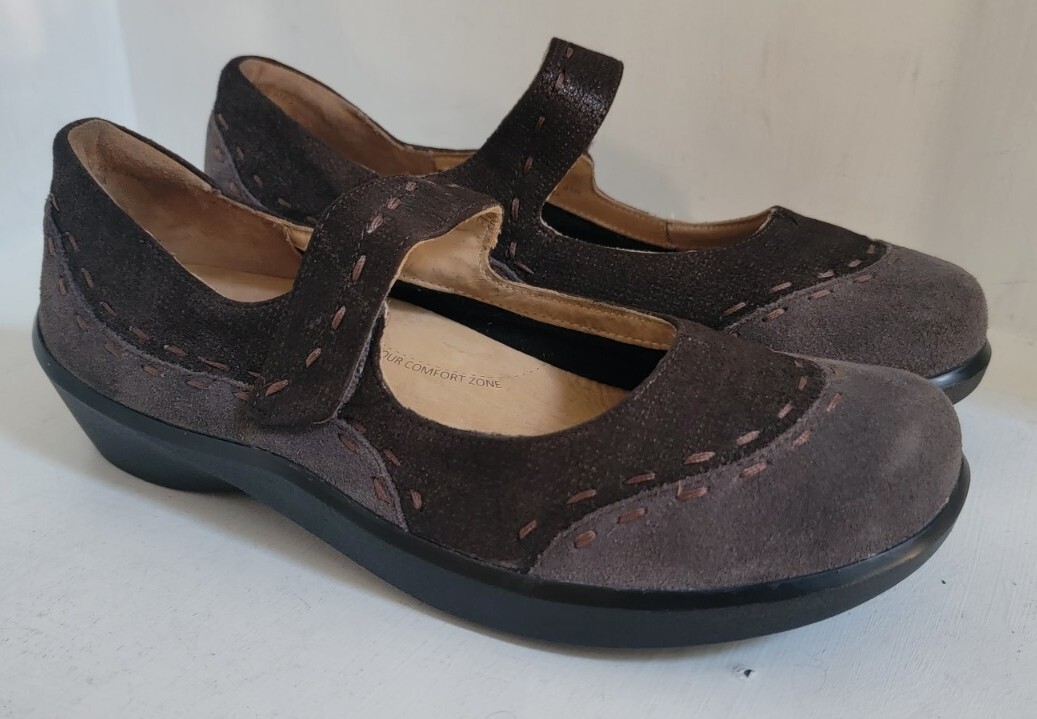 Ziera Shoes Womens 41W Gummibear Mary Jane Slip On Casual Comfort Leather