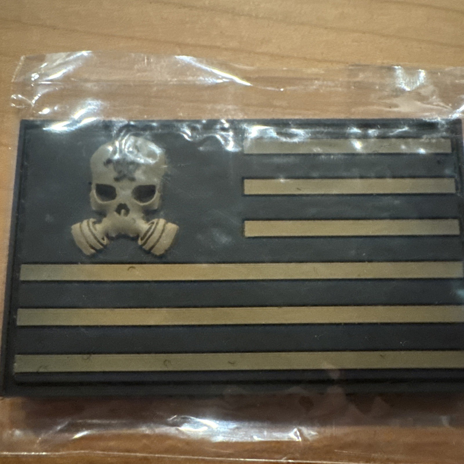 ZERT NATION Zombie Tan/Black "USA FLAG" – PVC Patch Zombie Zero Day