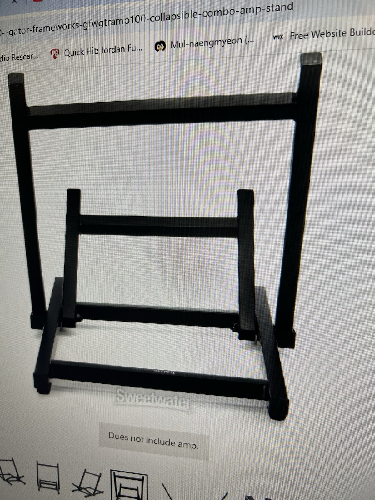 Gator Frameworks Collapsible Combo Amp Stand