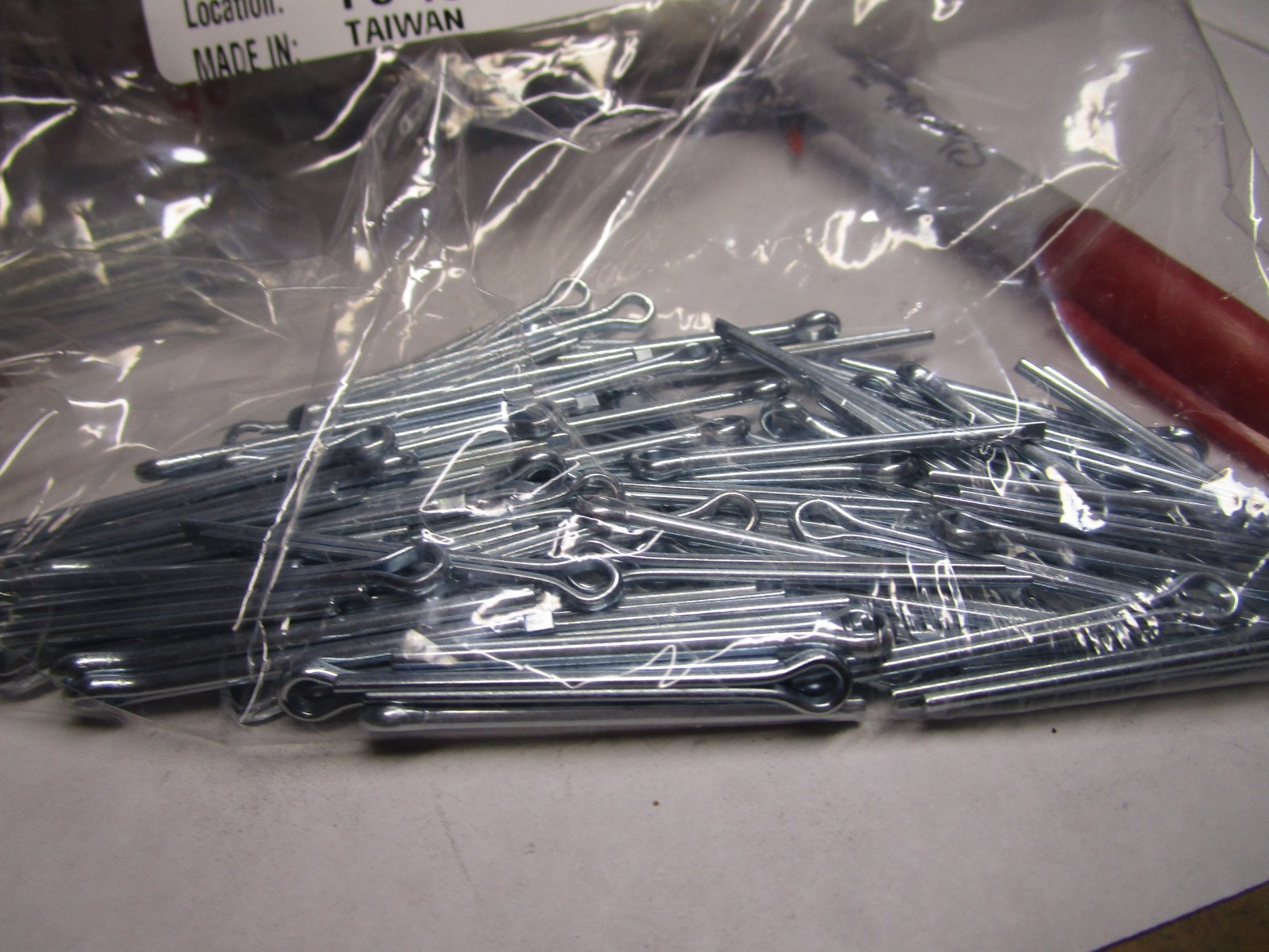 1/8" x 1" Zinc Finish Extended Prong Cotter Pin QTY 75