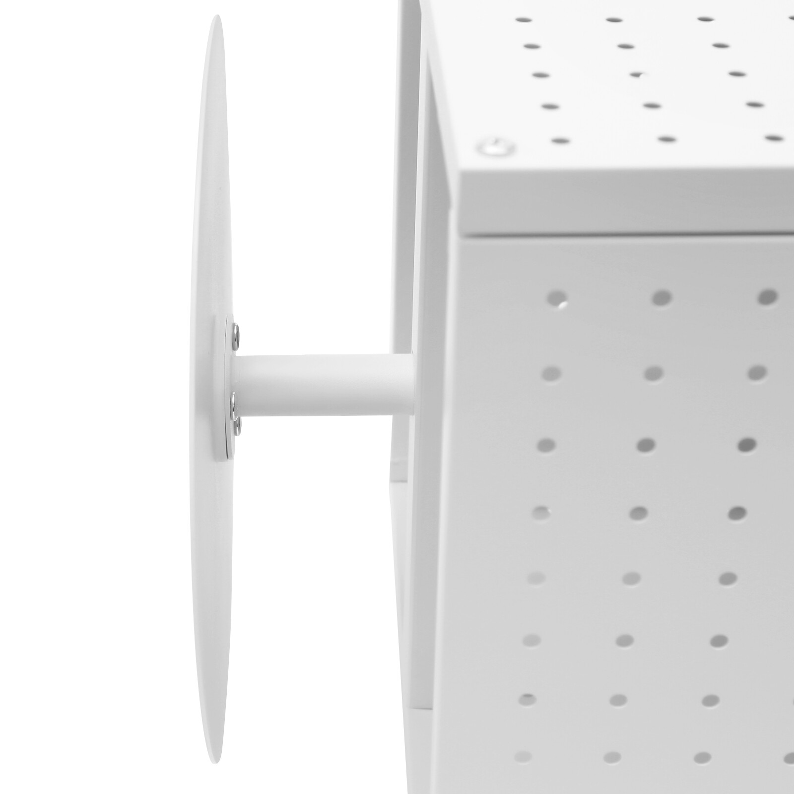 Pegboard Rotating Display Stand, 4 Sided Spinning Peg Board Display, w/ 20 hooks