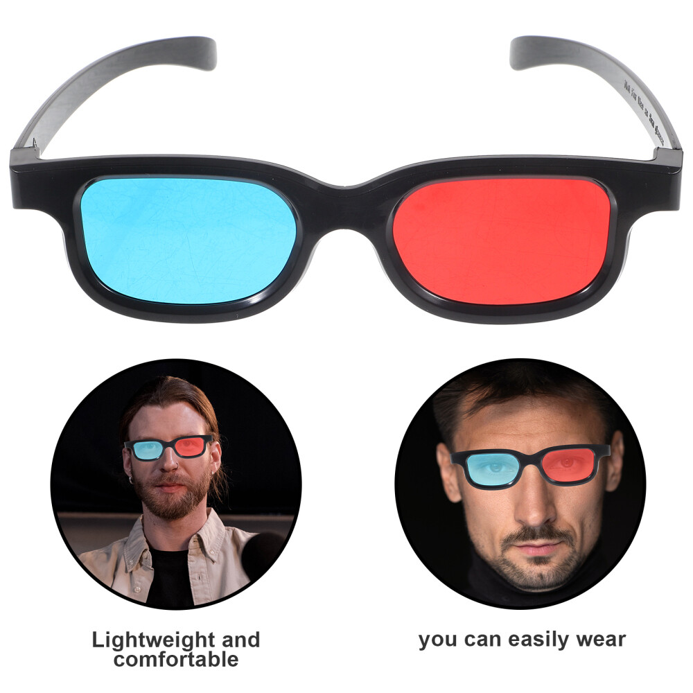 4pcs Game Glasses 3d Movie Glasses Red and Blue Glasses 3d Viewing Eye Wear