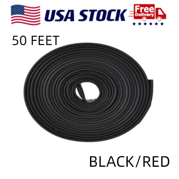 Heat Shrink Tubing 3:1 Ratio Adhesive Lined Marine Grade US,50 Ft Roll