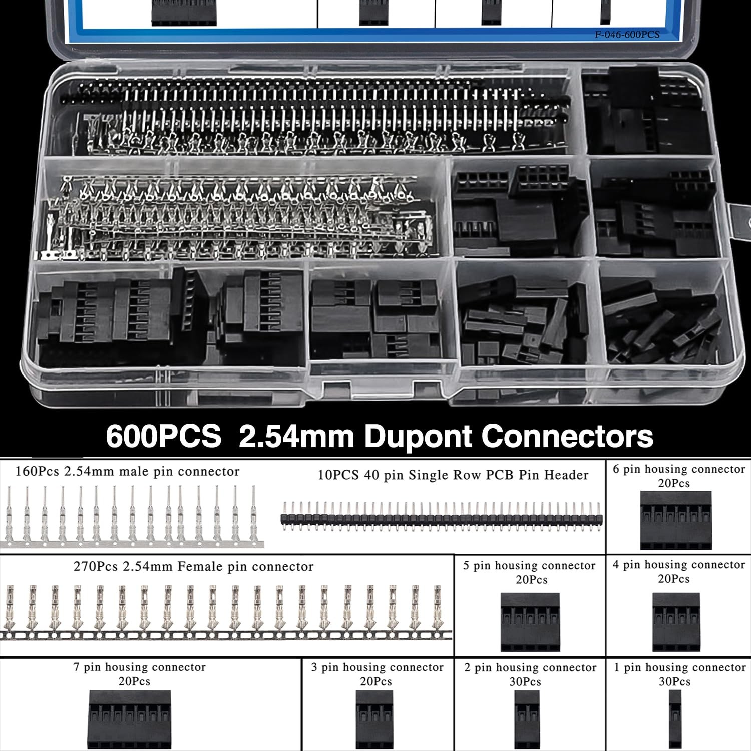 Kit De Herramientas De Engarce Con Mil Conectores Para Electronica Pro