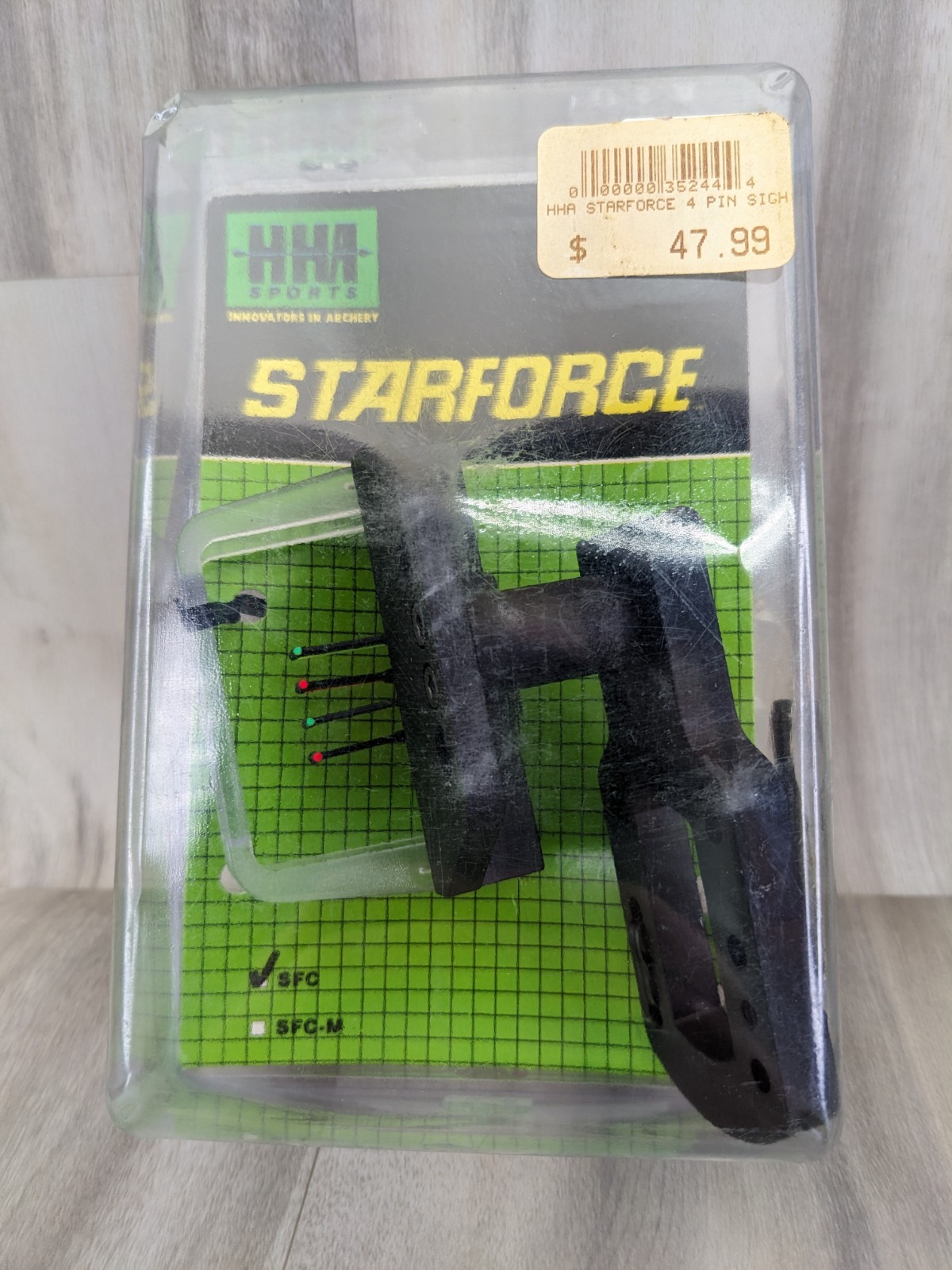 USA HHA SPORTS STARFORCE 4 Pins Bow Sight SFC Fiber Optic Archery New Old Stock