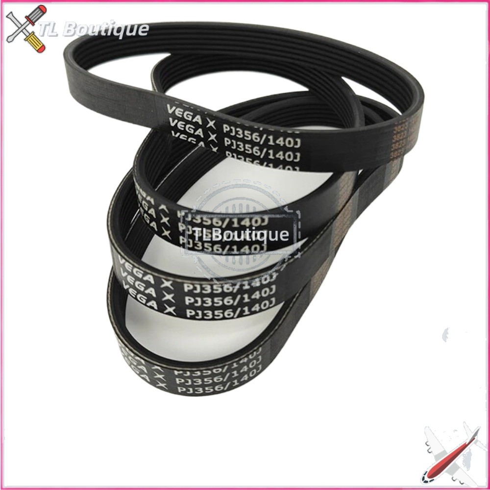 1PC PJ356 140J 3/4/5/6/7 Ribs V-Belt For VEGA DIYModel Motor Belt Spare Parts