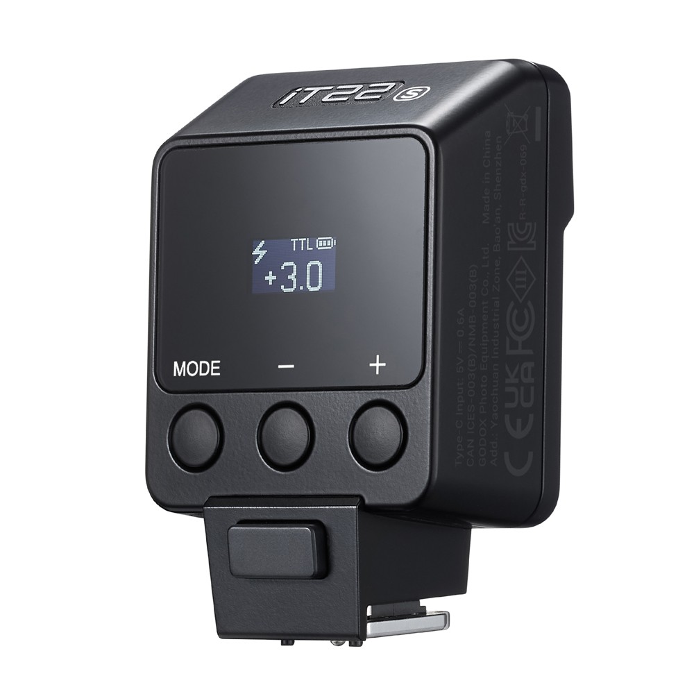 Godox iT22 S Mini TTL Flash for Sony Hot Shoe Triggering with Magnetic Diffuser