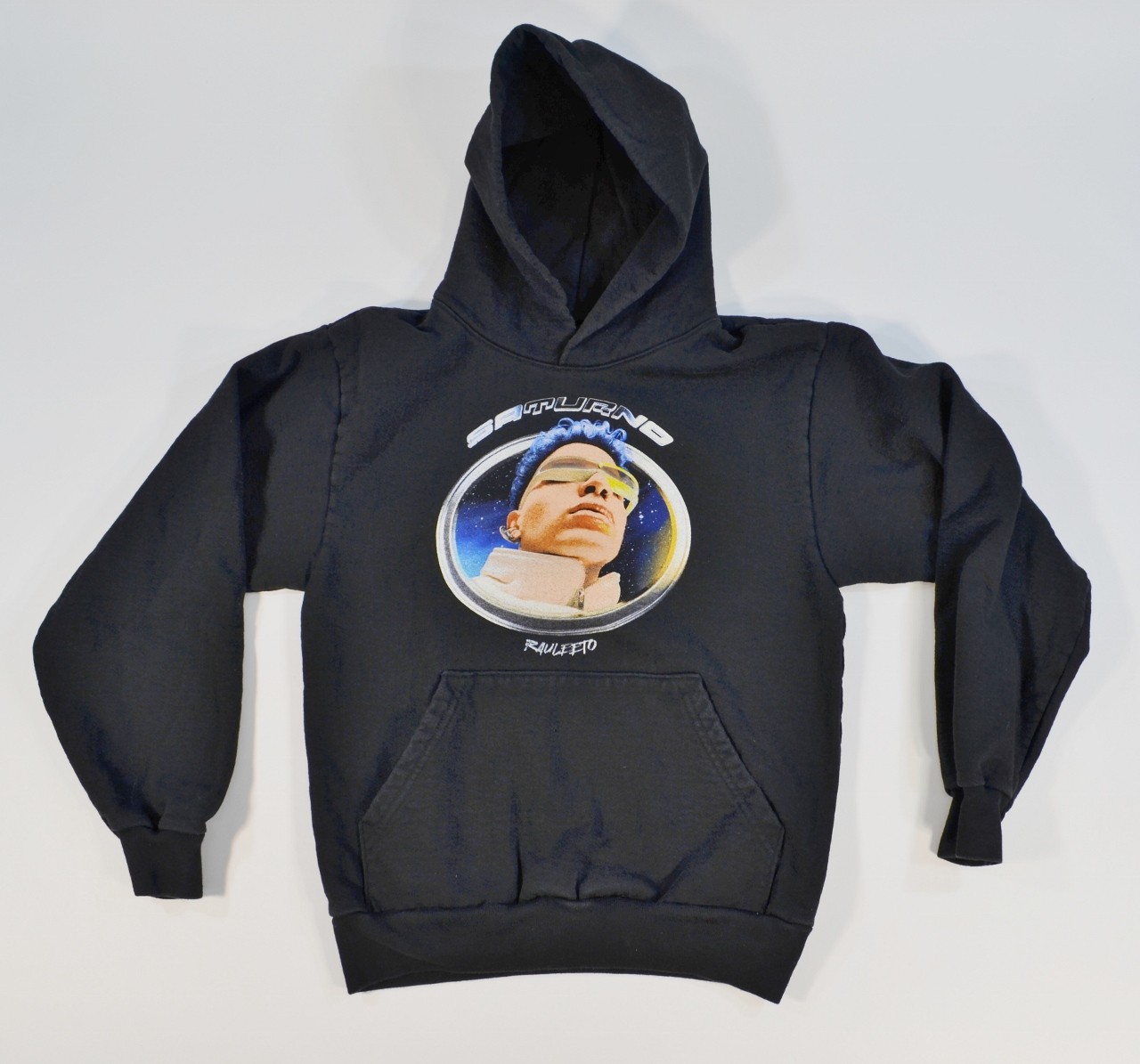 Saturno Rauw Alejandro Puerto Rican Singer Concert World Tour Hoodie Small Black
