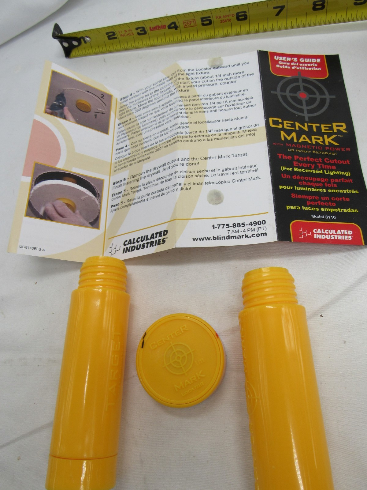 Center Mark Hole Locator Tool Lighting Fixture Drywall Cutout blind mark product