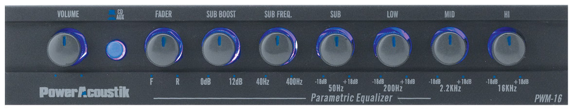 EQUALIZER POWER ACOUSTIK PREAMP