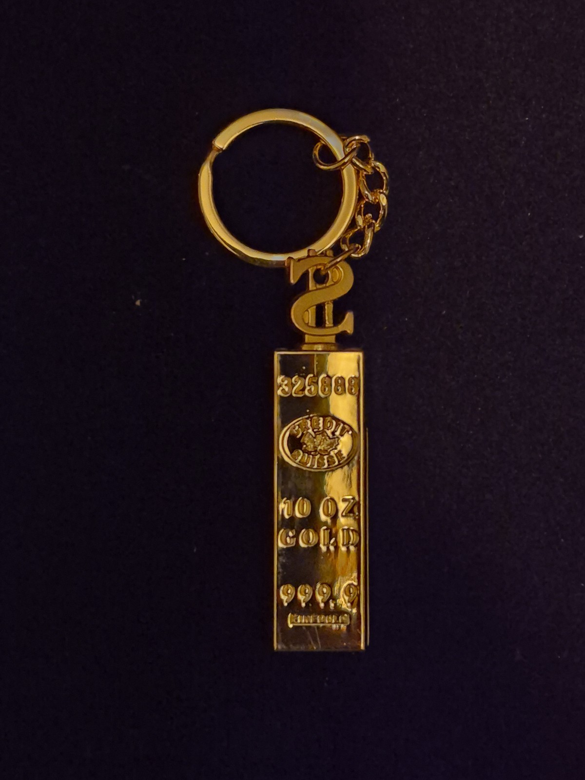 10000 Matches Gold Bar Keychain Kerosene Lighter Waterproof Reusable EDC Tool