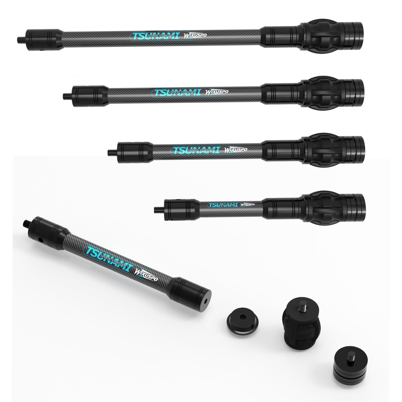 Universal Archery Bow Stabilizer with Shock Absorber & Noise Reduction - Detacha