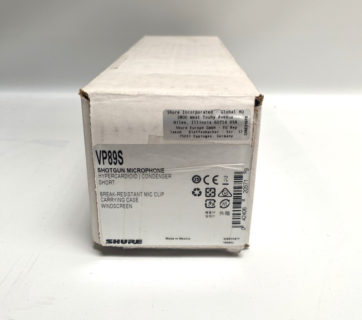 New Shure VP98S Shotgun Microphone Hypercardioid Condenser